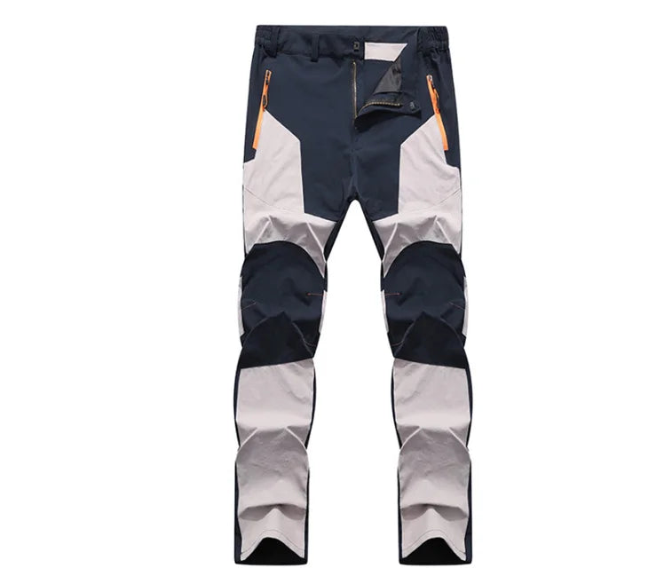 Men's Hiking Pants Summer ultra-thin, Breathable and cool Quick Dry Lightweight Cargo Work Golf Travel Pants with Zipper Pocket