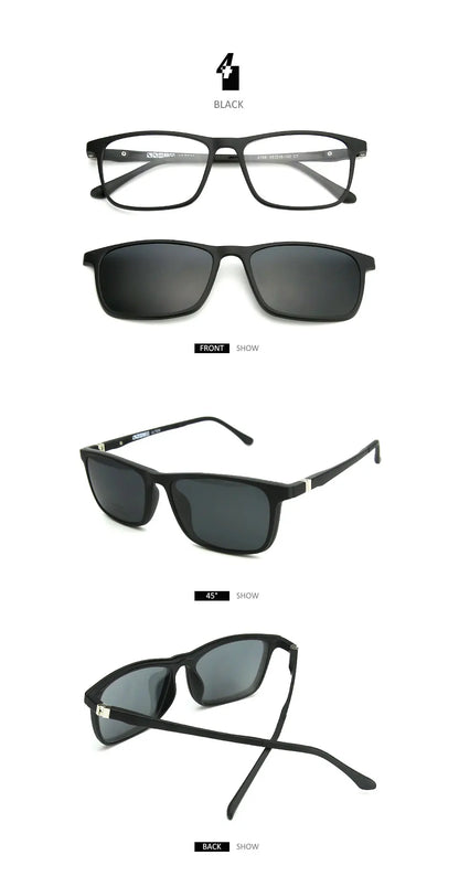 Optical Prescription Sunglasses Men Polarized UV400 Progressive Sun Glasses Myopia Hyperopia Eyeglasses Male TR90 Frame