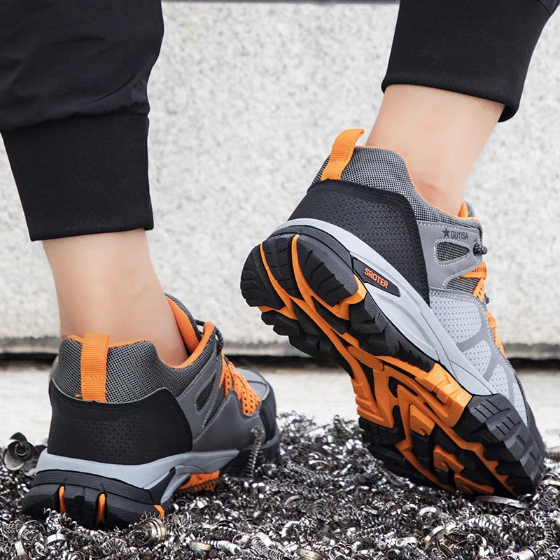 Men Steel Toe Safety Shoes Indestructible Construction Working Shoes Protection Male Footwear Breathable Hiking Industry Boots