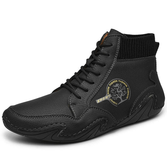 Men's Vintage Ankle Boots Fashion Casual Boots Comfortable Casual Shoes Men Male Suitable Shoes Outdoor Comfortable Sneakers Men