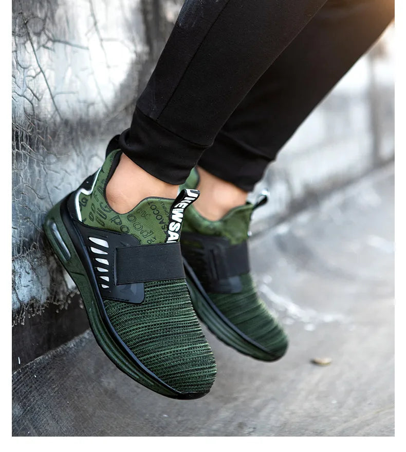 Industrial Safety Shoes With Steel Toe Cap Indestructible Cushion Work Shoes For Men Protective Security Boots Women Footwear