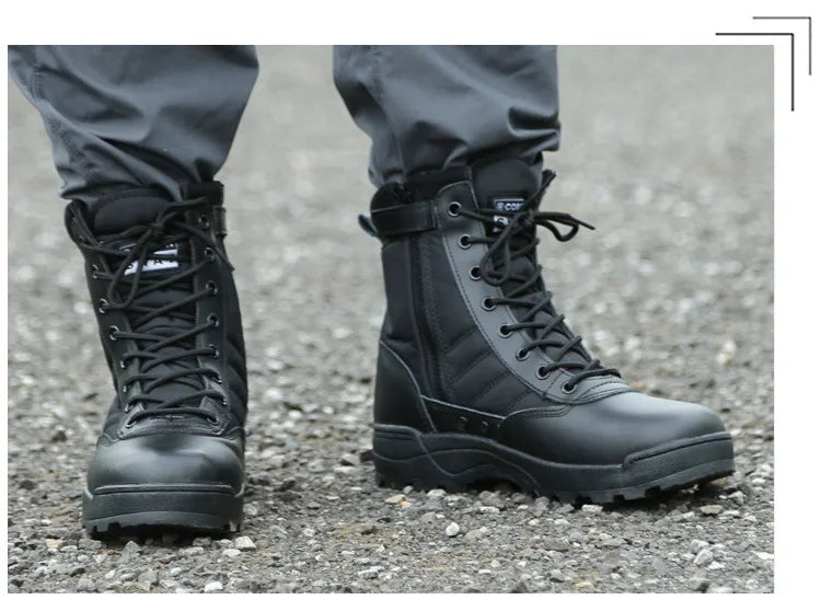 Tactical Boots Men Special Force Desert Combat Boots Outdoor Hiking Boots Ankle Shoes Men Work Safty Shoes