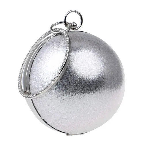 Women Evening Bags Rhinestones Small Day Clutch Shoulder Chain Ball Design Party Wedding Handbags For Female Purse