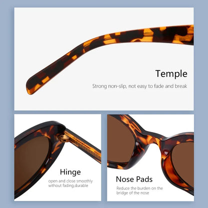 Vintage Cat Eye Sunglasses Female Luxury Design Glasses Outdoor Anti-glare UV400 Shades Goggles Ultralight Sun Glasses