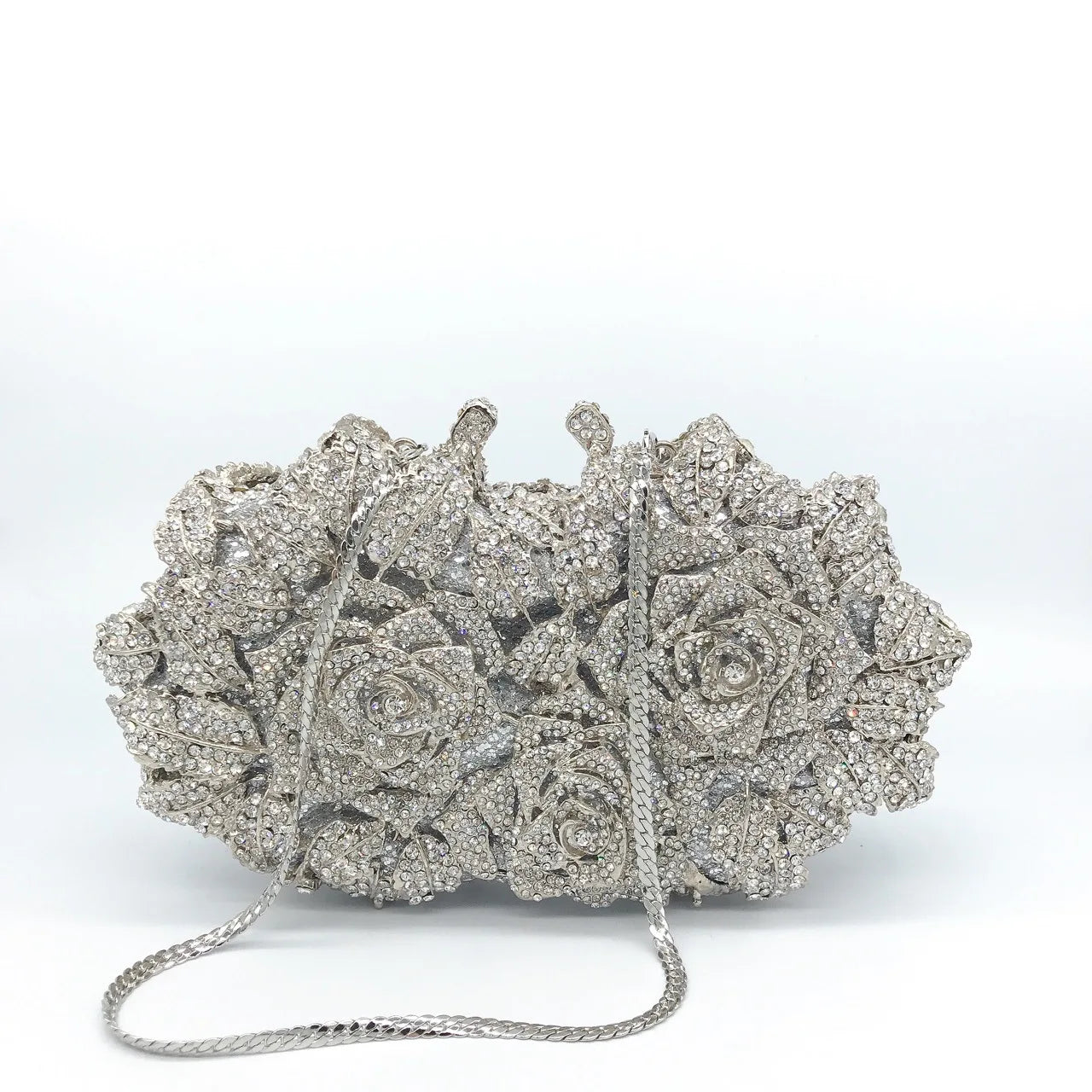 Golden Silver Color Stones Money Clutch Bag Women Crystal Clutches Bridal Handbags Wedding Party Cocktail Minaudiere Bag Purse