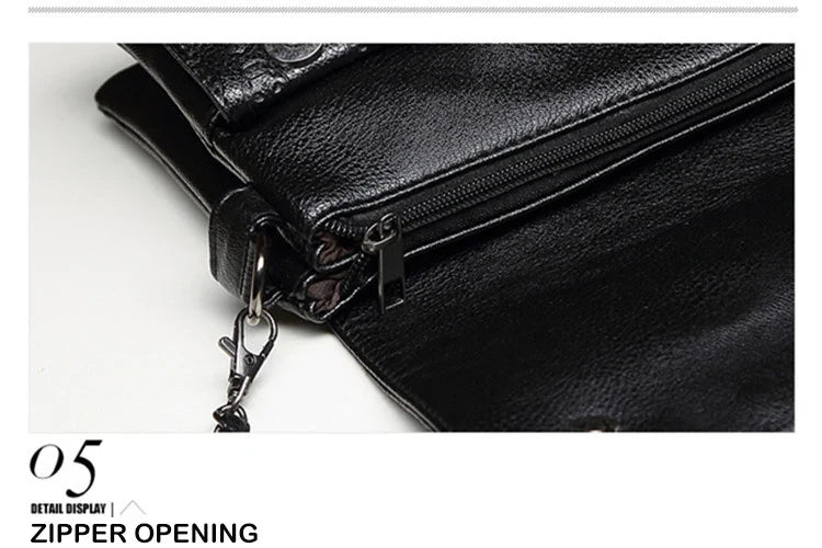 England Style Skull Women Crossbody Bag Leather Small Skull Shoulder Bag Chain Luxury Clutch Women Bags Designer Drop