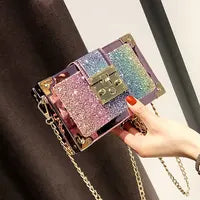 Evening Bags Women Clutch Bag High-end Leather Evening Wedding Bridal Handbag Pearl Flower Fashion Chain Party Packs