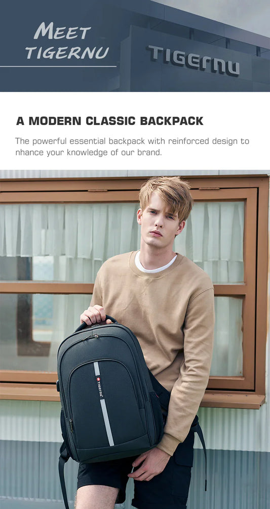 Large Capacity Backpack 15.6inch Laptop Backpack Anti Theft Men Backpack College Schoolbag Travel Backpack Bag For Men