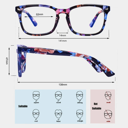Blue Light Blocking Glasses,Computer Reading/Gaming/TV/Phones Glasses for Women Men 6001