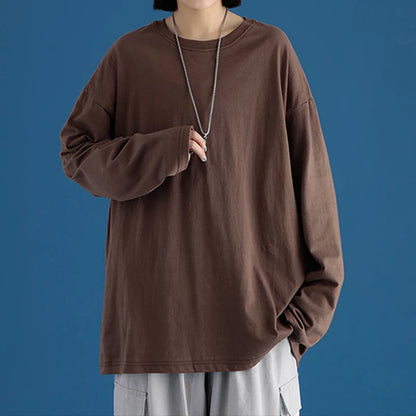 2025 Spring Autumn Long Sleeve T-shirts Men O-Neck Collar Cotton Long T Shirts Men Fashion Casual Comfortable Long T-Shirts Men