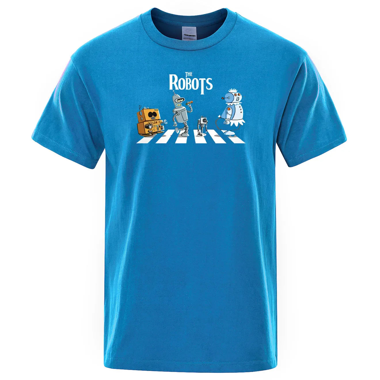 Hot Summer Cotton Men T Shirt Creative droids Printed T-Shirt robot shirt Boy Novelty Men's Short sleeve Tshirt Fashion Tops
