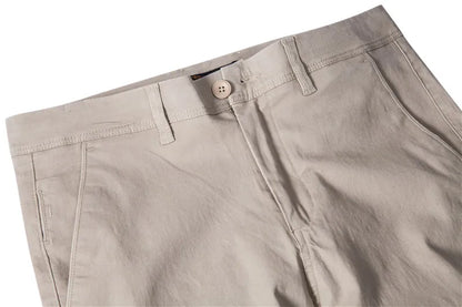 Casual Cotton Men Trousers Solid Color Slim Fit Men's Pants New Spring Autumn High Quality Classic Business Pants Men