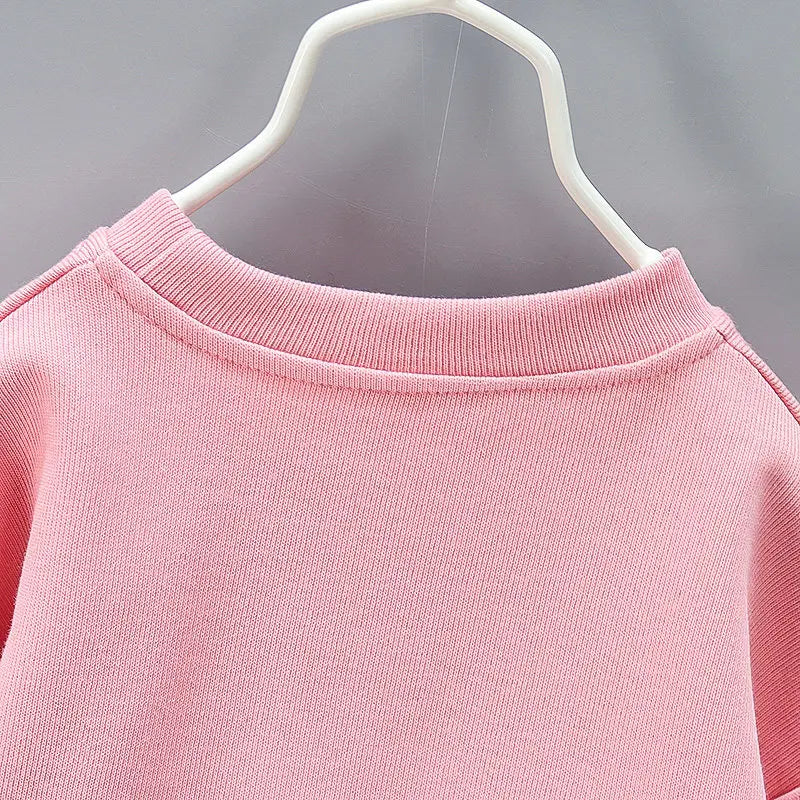 New Spring Toddler Clothing Cotton Suit Children Girls Girls Cartoon T-shirt Sports Pants 2Pcs/set Kids Clothes Baby Tracksuits
