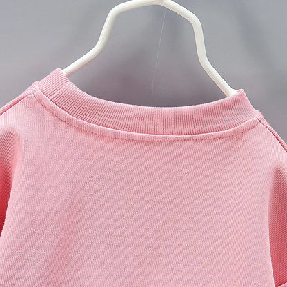 New Spring Toddler Clothing Cotton Suit Children Girls Girls Cartoon T-shirt Sports Pants 2Pcs/set Kids Clothes Baby Tracksuits
