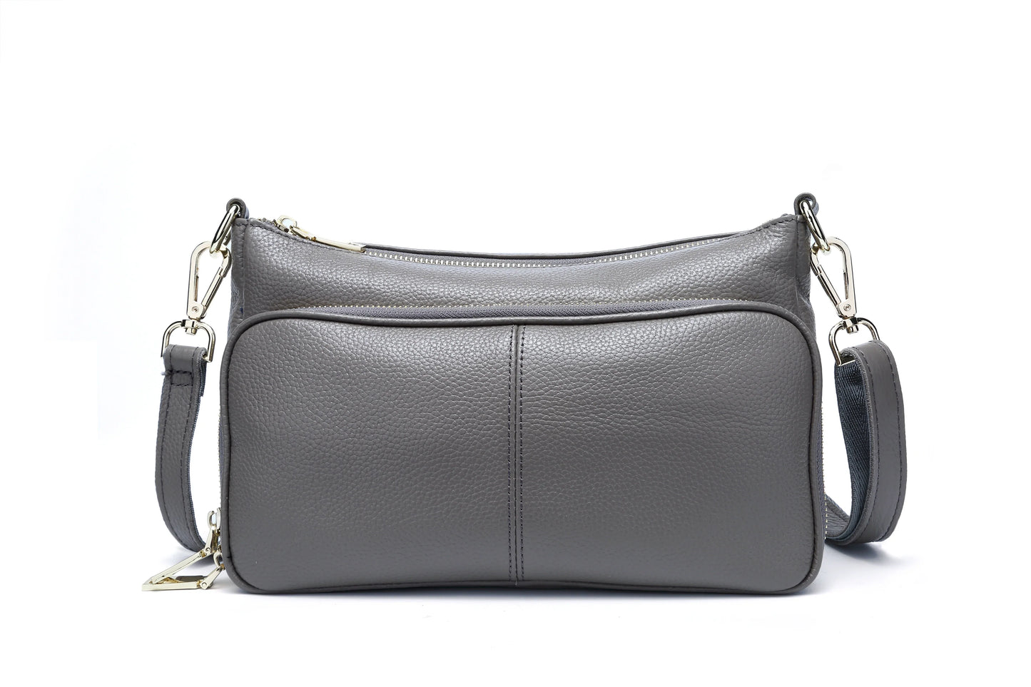 Women's Handbag 100% Genuine Leather Ladies Shoulder Crossbody Messenger Bag Fashion Hobos Black High Quality