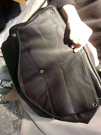 Women's 100% Genuine Cowhide Hobo Bag Large Capacity Soft Leather Shoulder Crossbody Vintage Handbag