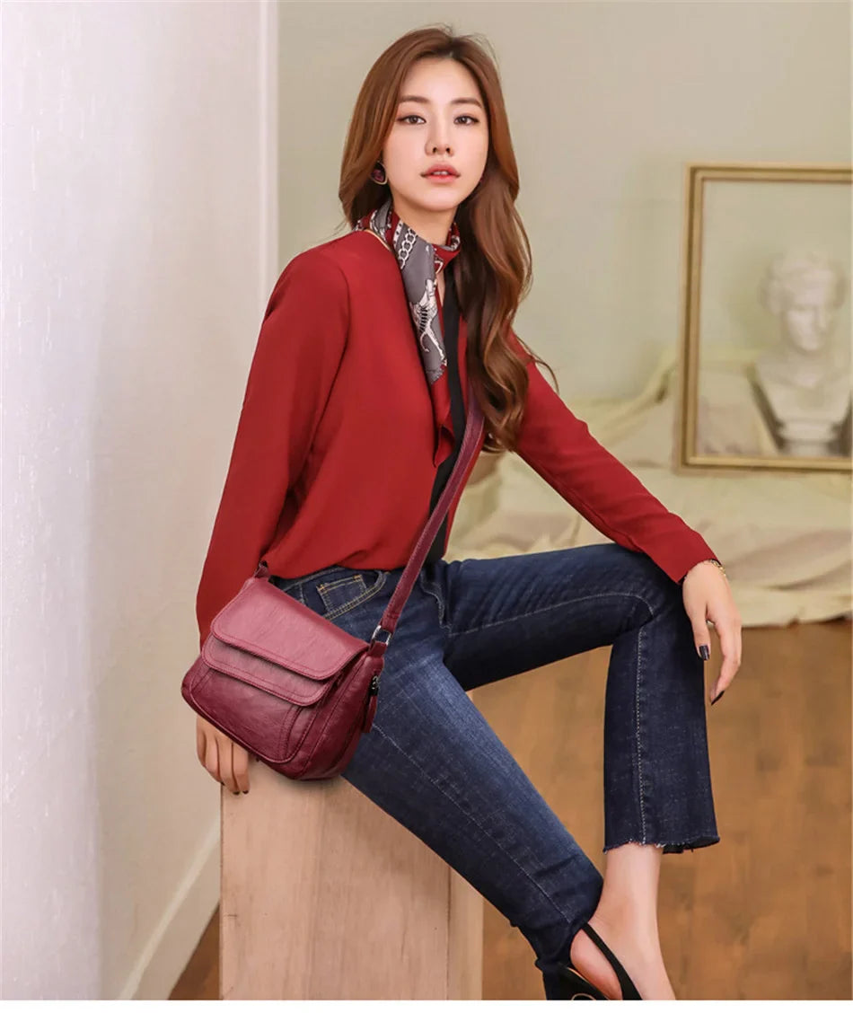 2023 Sac A Main Spring Style Soft Leather Luxury Purses And Handbags Women Bags Designer Women Shoulder Crossbody Bags For Women