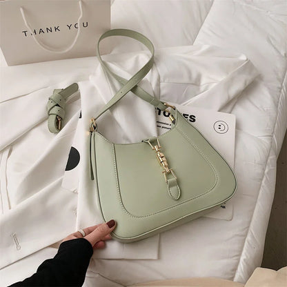 Top Quality Luxury Brand Purses and Handbags Designer Leather Shoulder Crossbody Bags for Women Dual Straps Underarm Sac A Main
