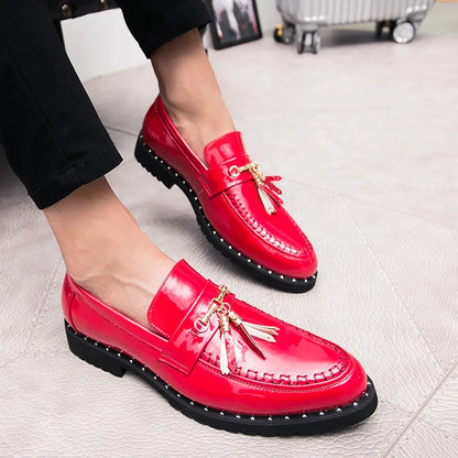 Men tassel loafers Mens loafers leather Man shoes leather tassel Mocassin homme Calzado hombre Zapatos de hombre Men shoes