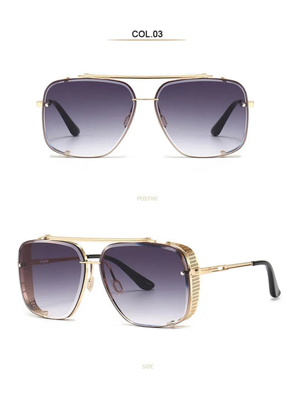 New Punk Sunglasses For Men Fashion Square Vintage Steampunk Glasses Luxury Oculos De Sol Masculino Luxe Lunette De Soleil Homme
