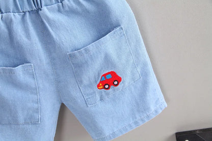 New Summer Baby Girls Clothes Suit Fashion Children Boys Cotton T-Shirt Shorts 2Pcs/Sets Toddler Casual Clothing Kids Tracksuits