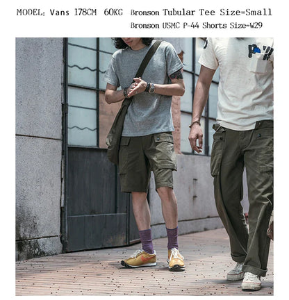 T-Shirts Heavyweight Short Sleeve Crew Neck Summer Men's Basic Tee