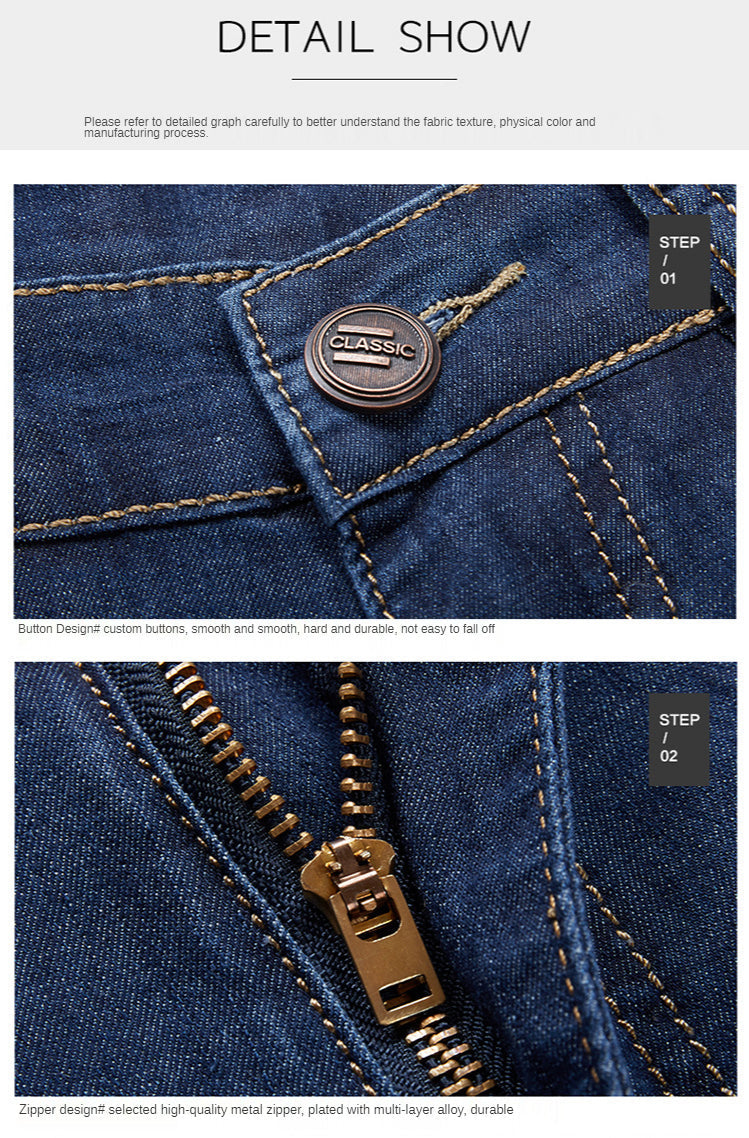 Men Extra Large Size Shorts Knee-length Summer Breeches Denim 2024 Male Bermuda Classic Stretch Plus Size Big 8XL Men Short Jean