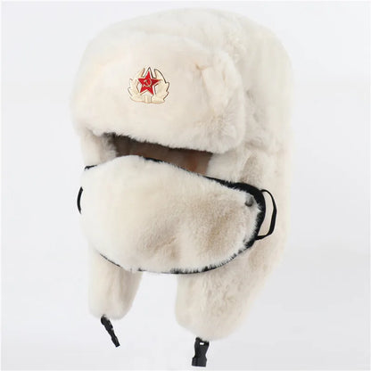 Army Military Soviet CCCP Ushanka Men&Women Winter Earflap Bomber Hat Warm Faux Fur Windproof Thermal hat Snow ski Caps
