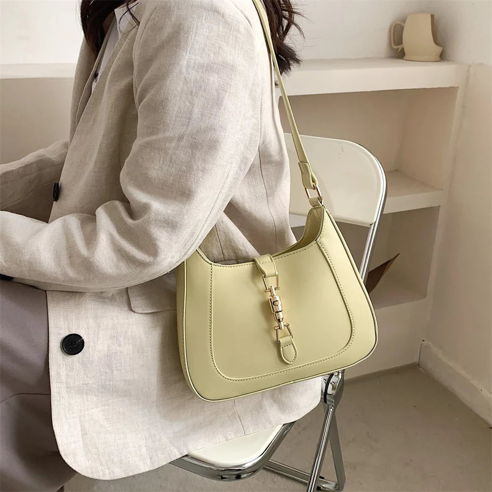 Top Quality Luxury Brand Purses and Handbags Designer Leather Shoulder Crossbody Bags for Women Dual Straps Underarm Sac A Main
