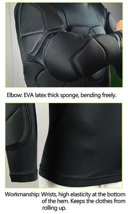 Men's Soccer Goalkeeper Jersey Training Uniform EVA Thick Sponge Protection Football Goalkeeper Uniform Sport Pants