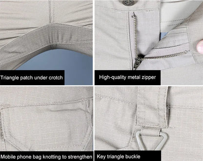 2024 Mens Lightweight Tactical Cargo Pants Elastic Breathable Multiple Pocket Trousers Outdoor Joggers Pant Tactical Pants 6XL