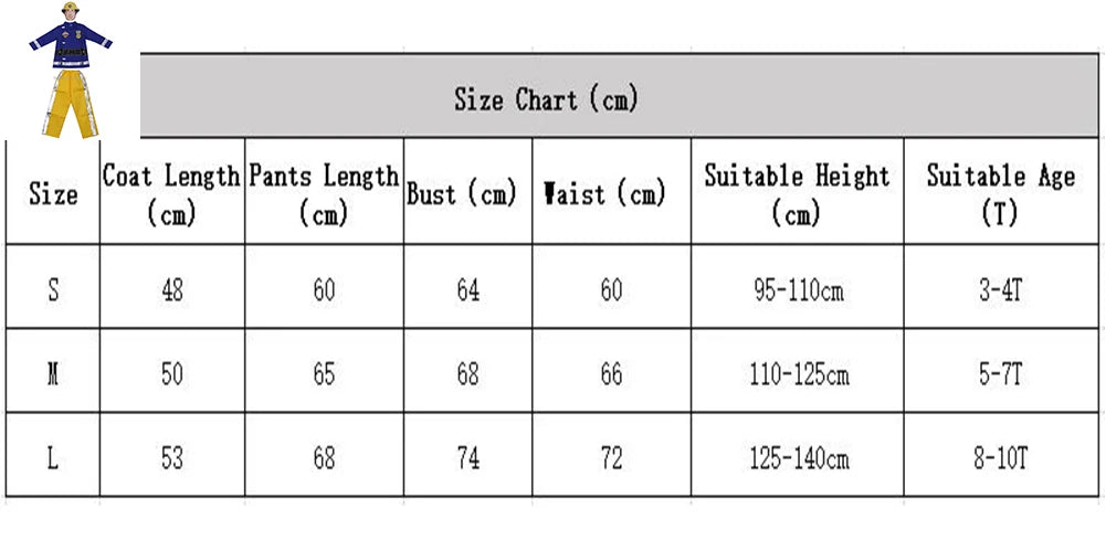 Halloween Kids Firefighter Uniform Children Sam Fireman Role Work Clothing Suit Boy Kids Cosplay Costume Party Costume Gift