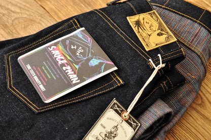 Mens Jeans 21 Oz Rainbow Selvedge Denim Vintage Raw Jeans for Men Sanforized Unwashed Heavyv Denim Jeans