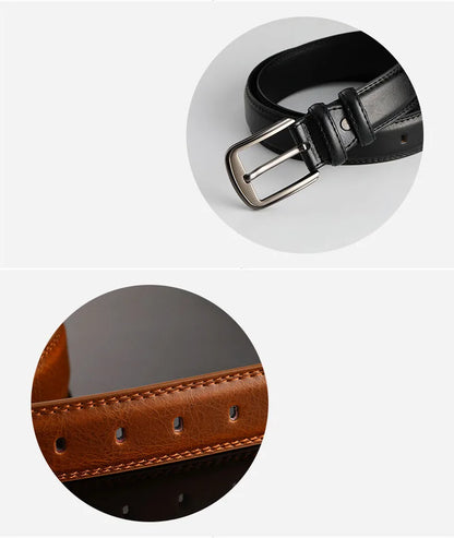 3.7*110-130cm Men's 2nd Cowskin Leather Belts Male Designer Business Waistband Crafts for Adults Jeans Accessories