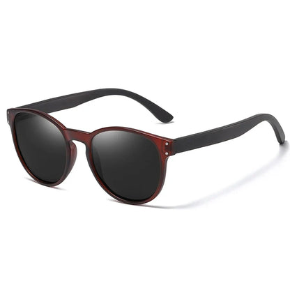 Polarized Sunglasses Men Women S5091 Brand Wooden Sunglasses Women Round Frame Classic Sunglasses