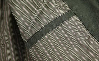 Men's Washable Fabric Single Breasted Button Blazers Business Suit Loose Military Jackets Outwear