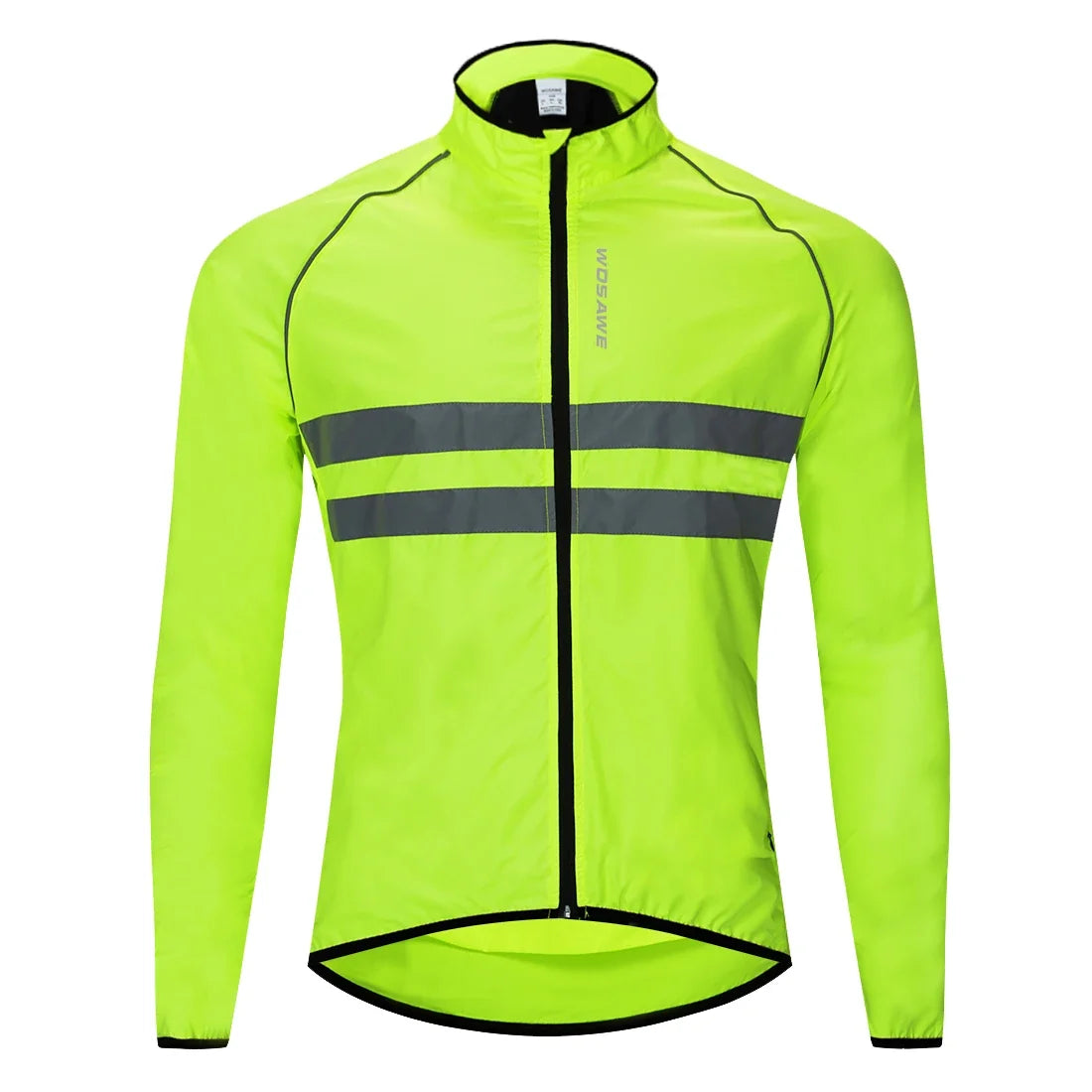 Ultralight Men's Cycling Windbreaker Reflective Jacket Windproof Bike Jacket Water Resistant MTB Road Bicycle Long Jersey