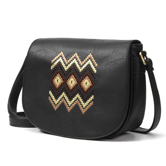 Fashion Shoulder Bag Vintage Women Handbag Purse Embroidery Messenger Bag Quality Small Bag for Girls Crossbody Bag