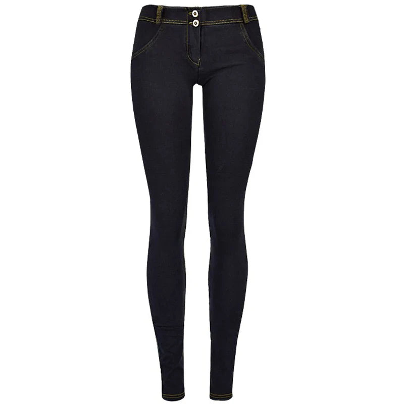 Stretch Jeans Low Waist Women Tight Skinny Denim Pants Buttock Push Up Leggings Female Pull On Pencil Trousers Bodycon Jeggings