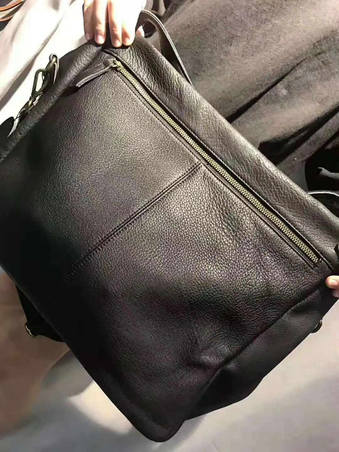 Women's 100% Genuine Cowhide Hobo Bag Large Capacity Soft Leather Shoulder Crossbody Vintage Handbag
