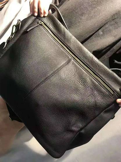 Women's 100% Genuine Cowhide Hobo Bag Large Capacity Soft Leather Shoulder Crossbody Vintage Handbag
