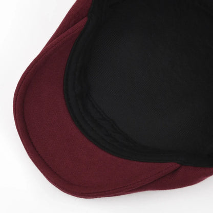 100% Cotton Men Black Flat Ivy Cap Soft Solid Color Gatsby Driving Cabbie Casual Hat Adjustable Newsboy Caps