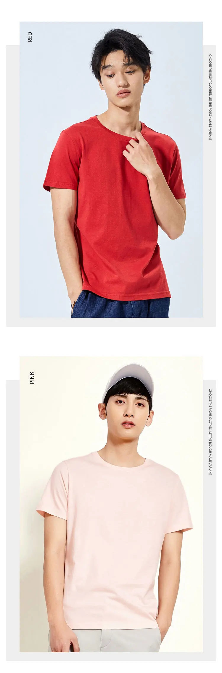 Summer Cotton T Shirts Men 2025 Simple O Neck Stretch Solid New Tops Clothing Casual Tshirt Man Streetwear Cool Tee Shirts