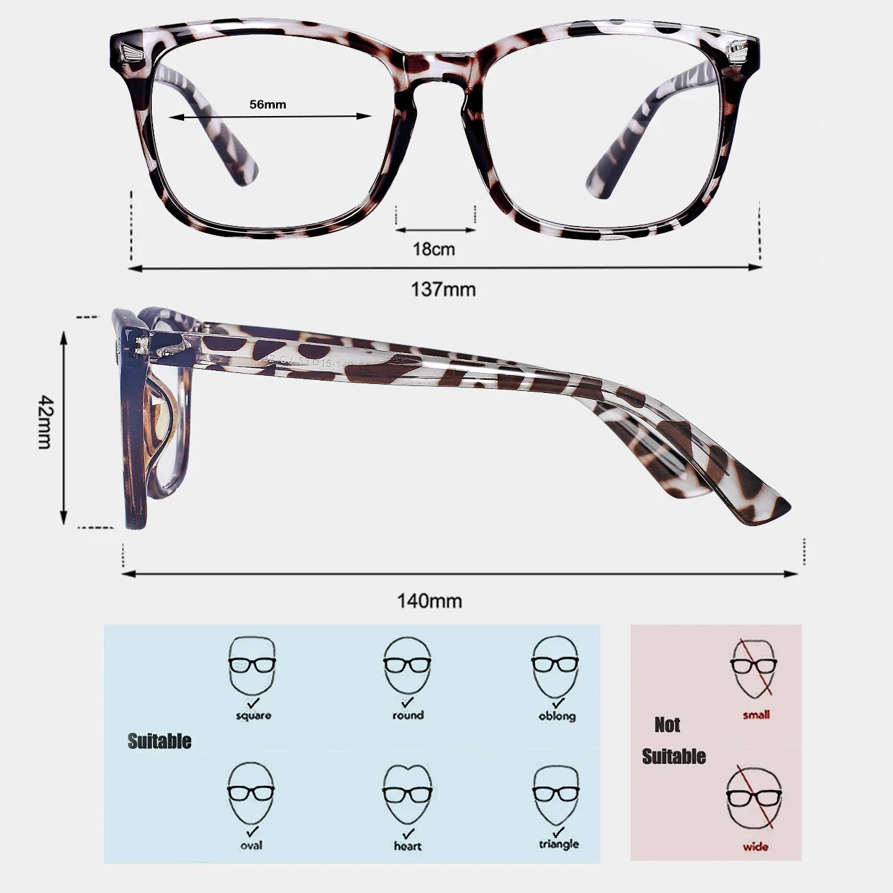 Blue Light Blocking Glasses,Computer Reading/Gaming/TV/Phones Glasses for Women Men 6001
