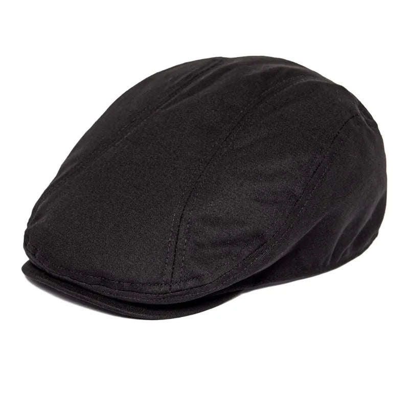 Men's 100% Cotton Newsboy Caps High Quality Classic Flat Cap Gatsby Ivy Golf Cabbies Hat for Male Trucker Driver Hats