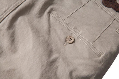 Casual Cotton Men Trousers Solid Color Slim Fit Men's Pants New Spring Autumn High Quality Classic Business Pants Men