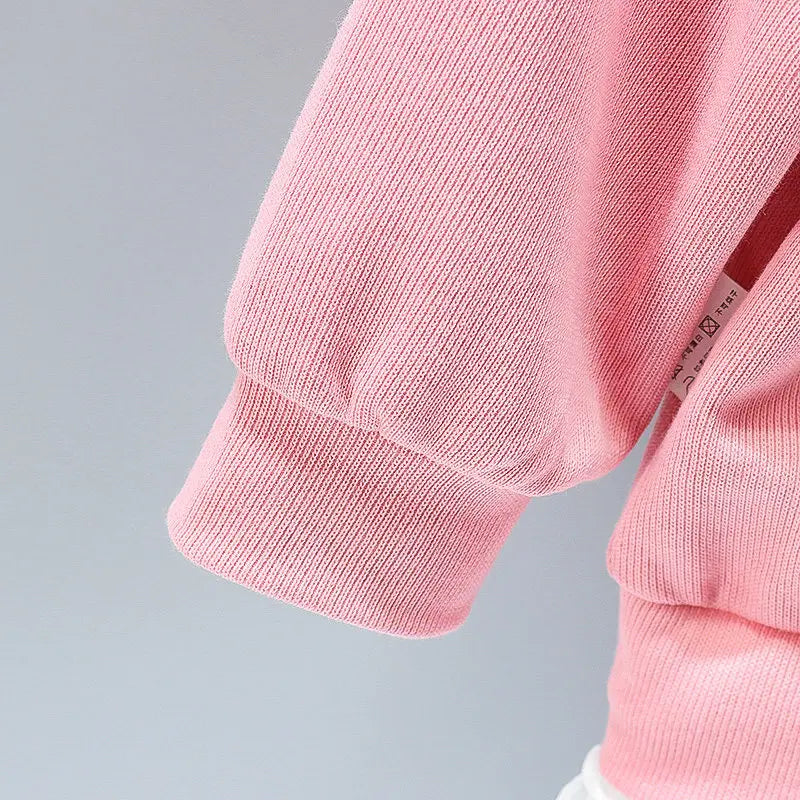 New Spring Toddler Clothing Cotton Suit Children Girls Girls Cartoon T-shirt Sports Pants 2Pcs/set Kids Clothes Baby Tracksuits