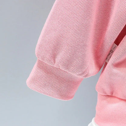 New Spring Toddler Clothing Cotton Suit Children Girls Girls Cartoon T-shirt Sports Pants 2Pcs/set Kids Clothes Baby Tracksuits