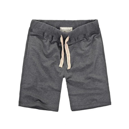 Gray Cotton Shorts Men Summer Sport Fitness Gym Workout Jogger Shorts with Pocket High Quality Plus Size Home Casual Sweatshorts