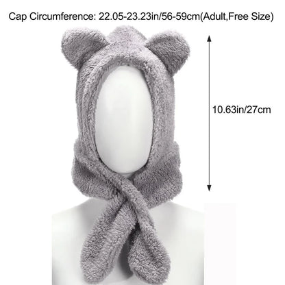 Unisex Men Women Russian Hat Trapper Bomber Warm Trooper Ear Flaps Winter Ski Hat Solid Fluffy Faux Fur Cap Headwear Bonnet